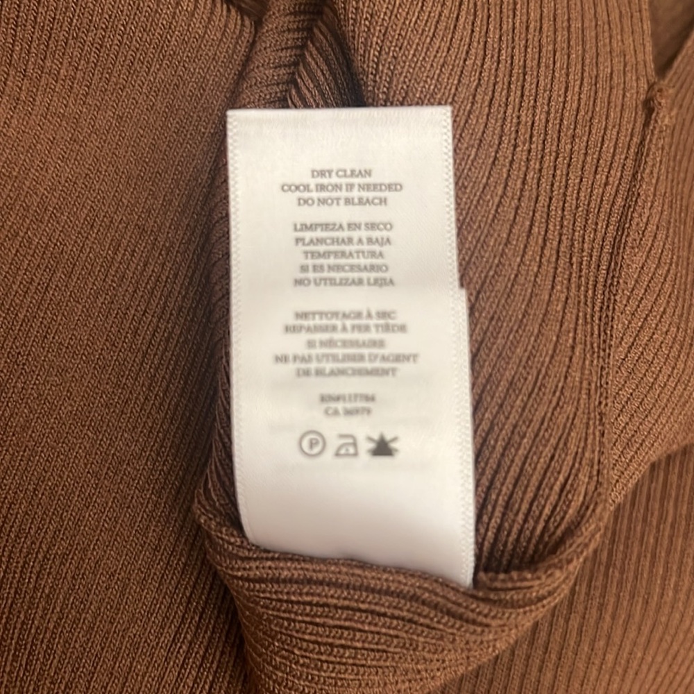 Rails Syd Rib Midi Sweater Dress Toffee Small - Picture 7 of 10
